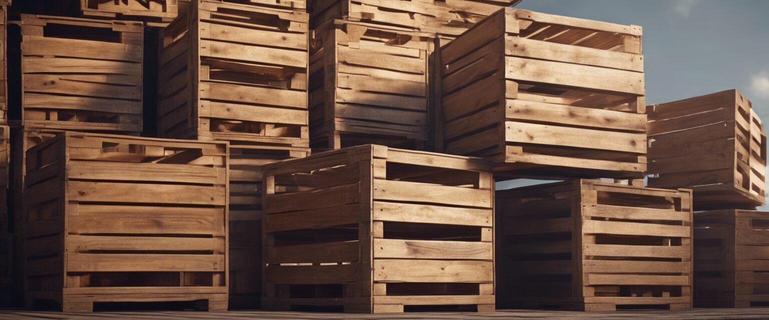 Wooden crates